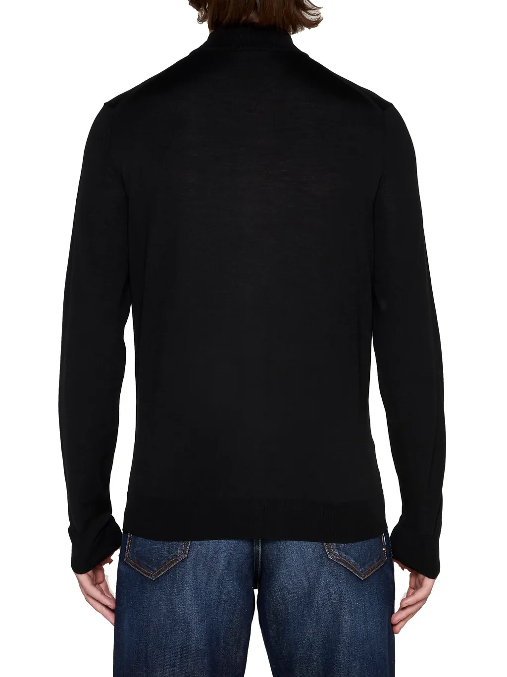 Mock-Neck Merino Jumper