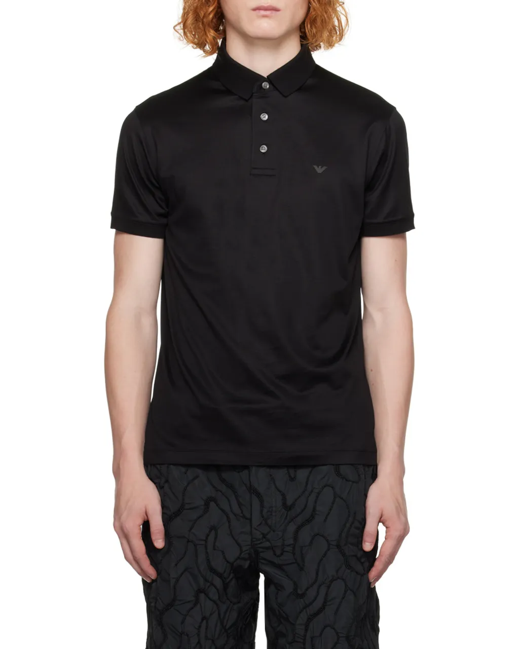 Emporio Armani Logo Printed Short-Sleeved Polo Shirt