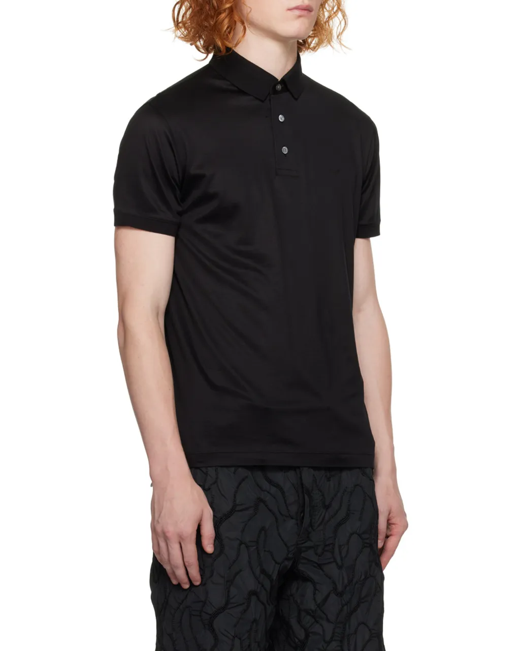 Emporio Armani Logo Printed Short-Sleeved Polo Shirt