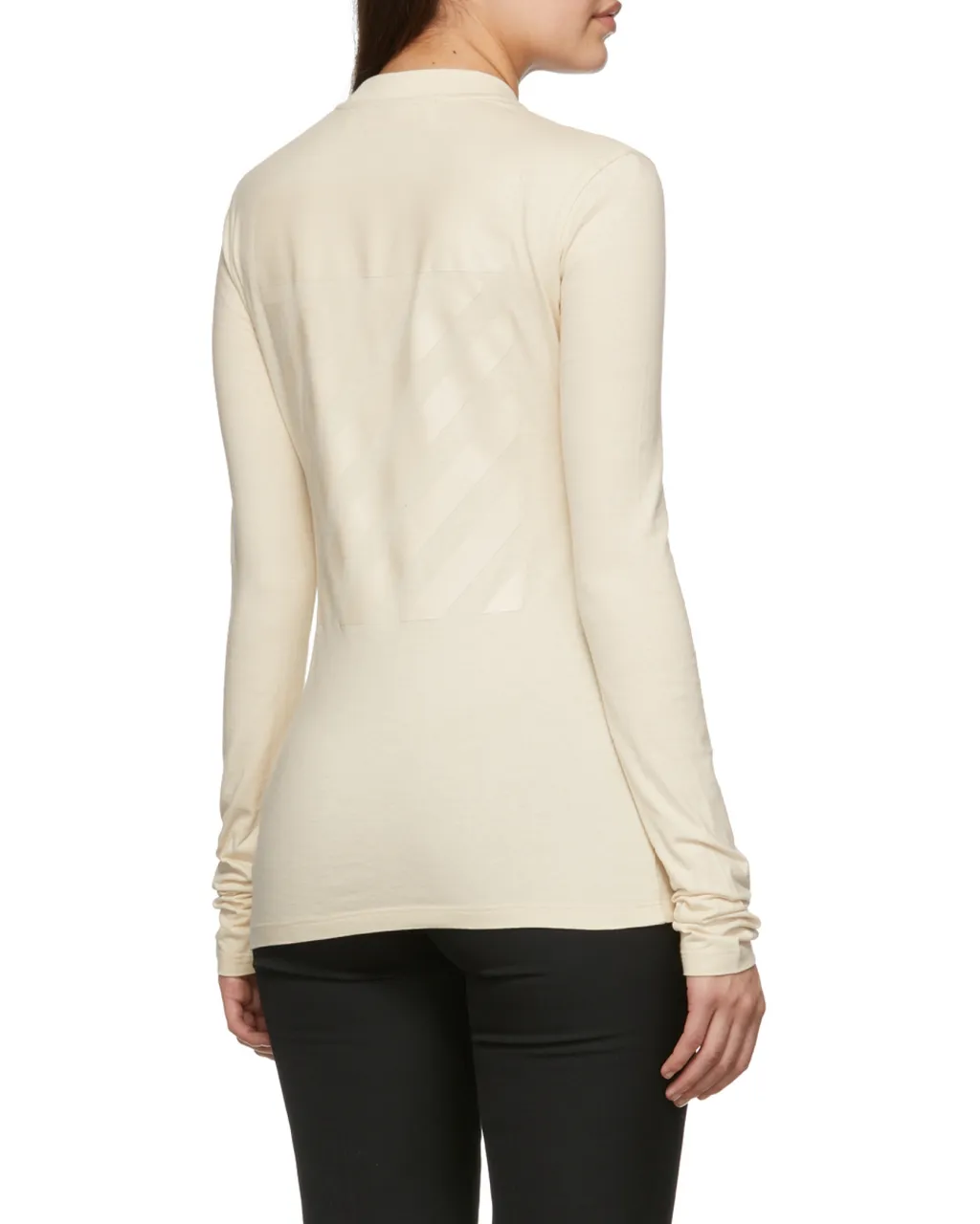 Diag-Print Long-Sleeve T-Shirt