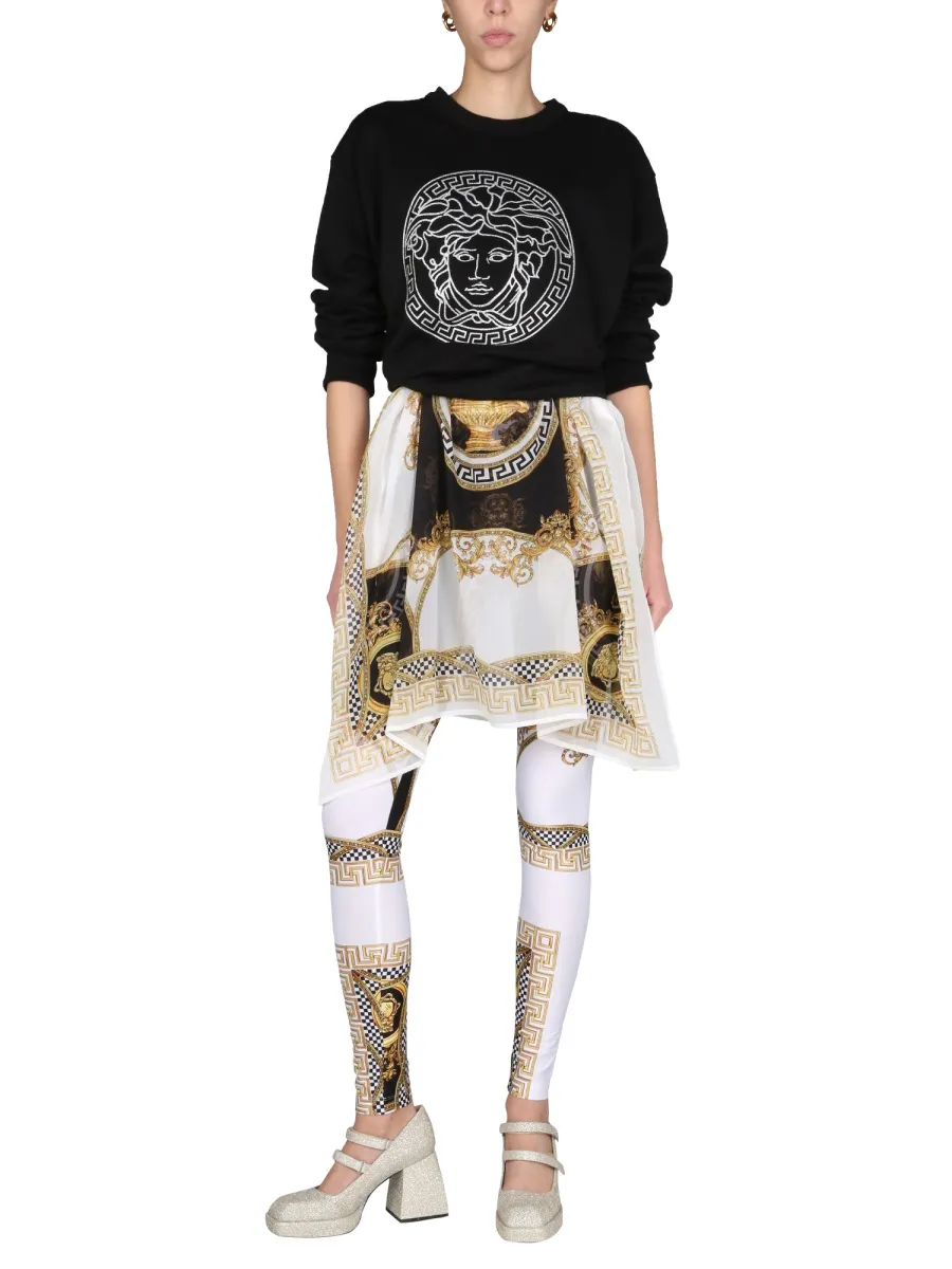 Versace Medusa Head-Printed Crewneck Sweatshirt