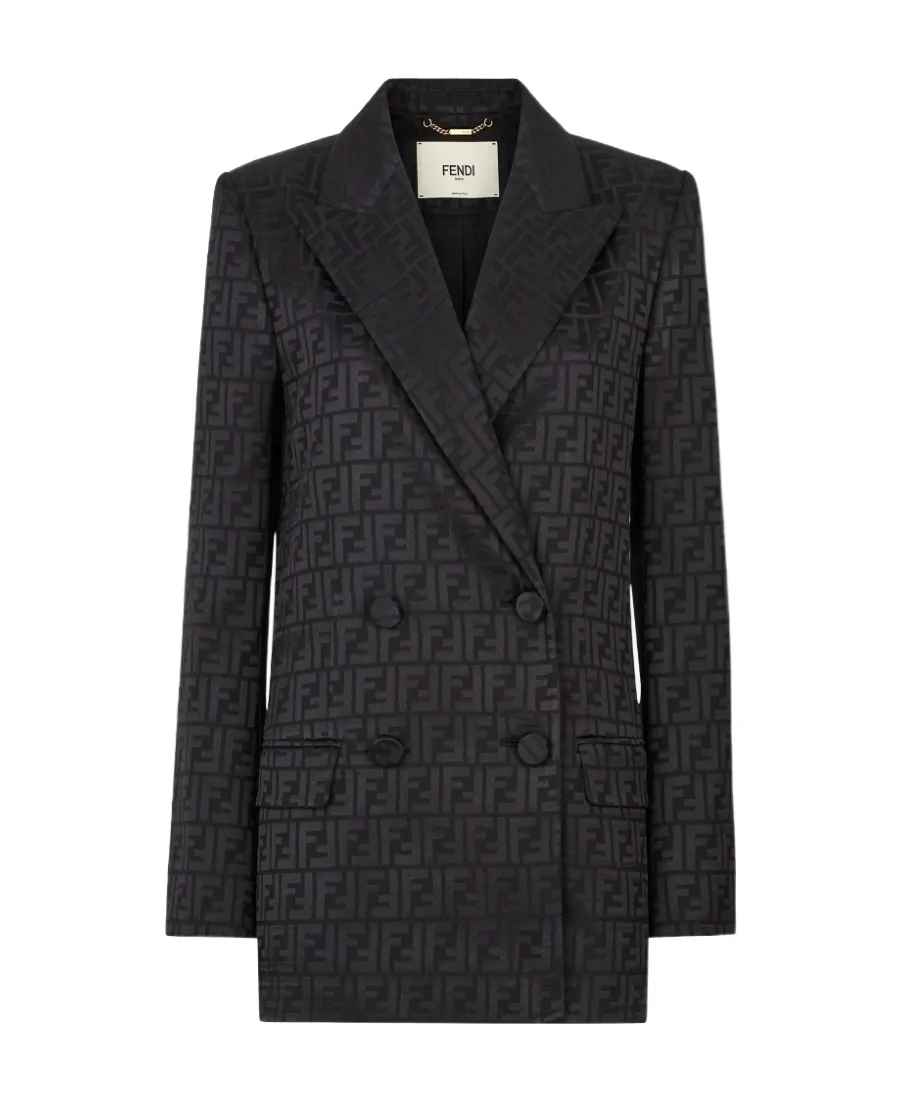 Fendi Ff Motif Double-Breasted Jacket