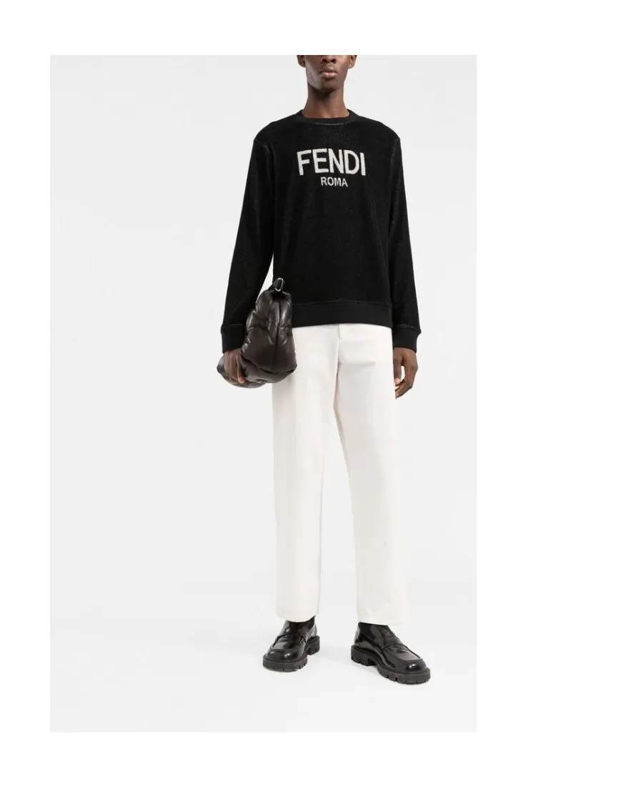 Logo-Print Fleece Sweatshirt