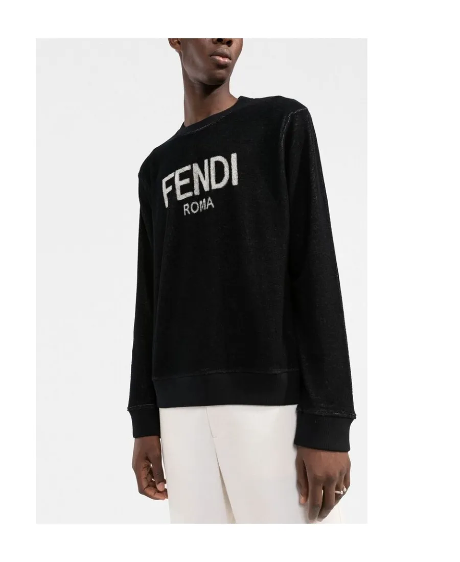 Logo-Print Fleece Sweatshirt