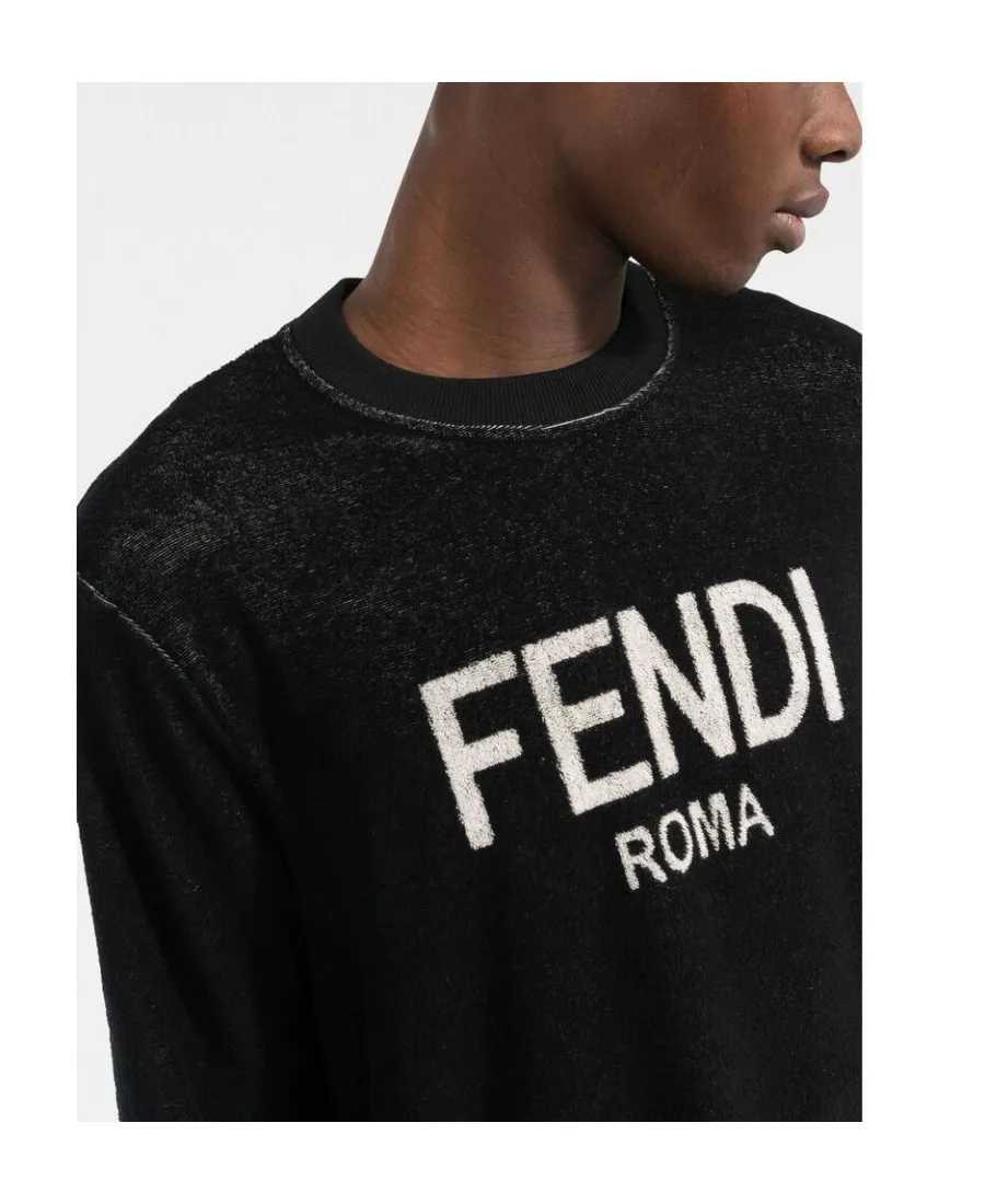 Logo-Print Fleece Sweatshirt
