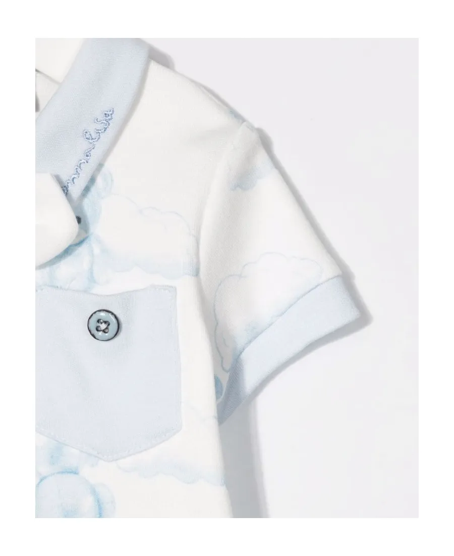 Embroidered Short-Sleeve Babygrow