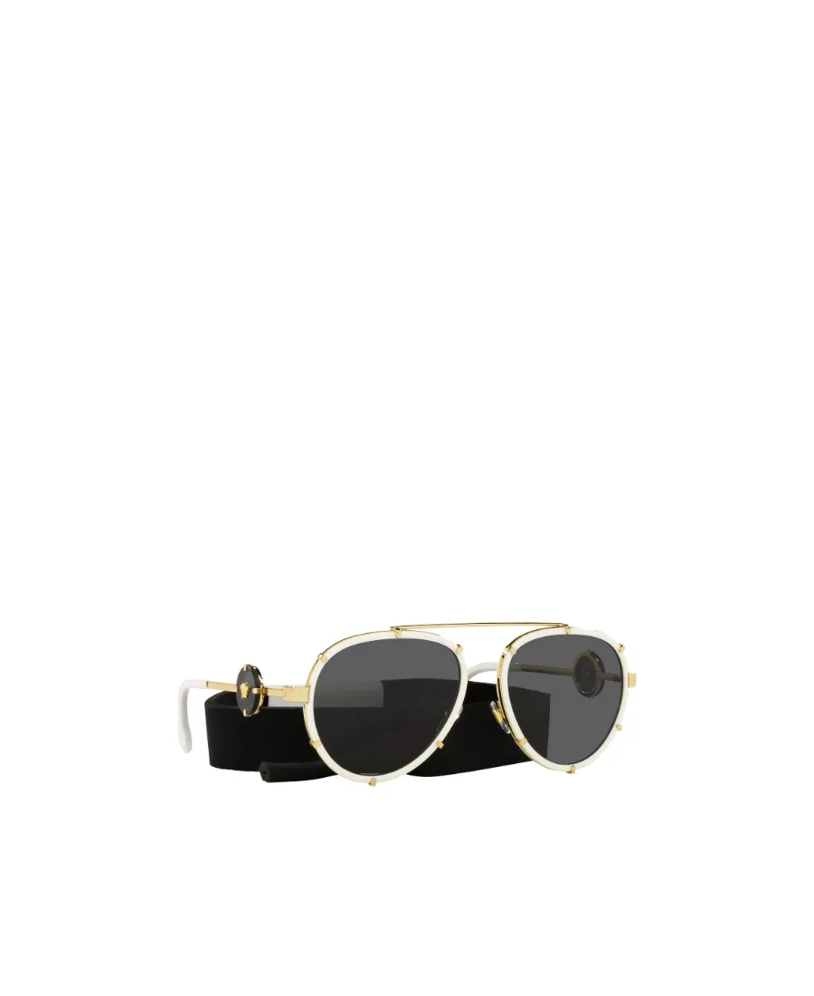 Versace Eyewear Aviator Frame Sunglasses