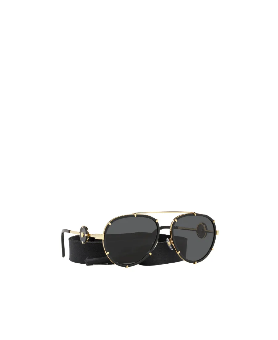 Versace Eyewear Aviator Frame Sunglasses