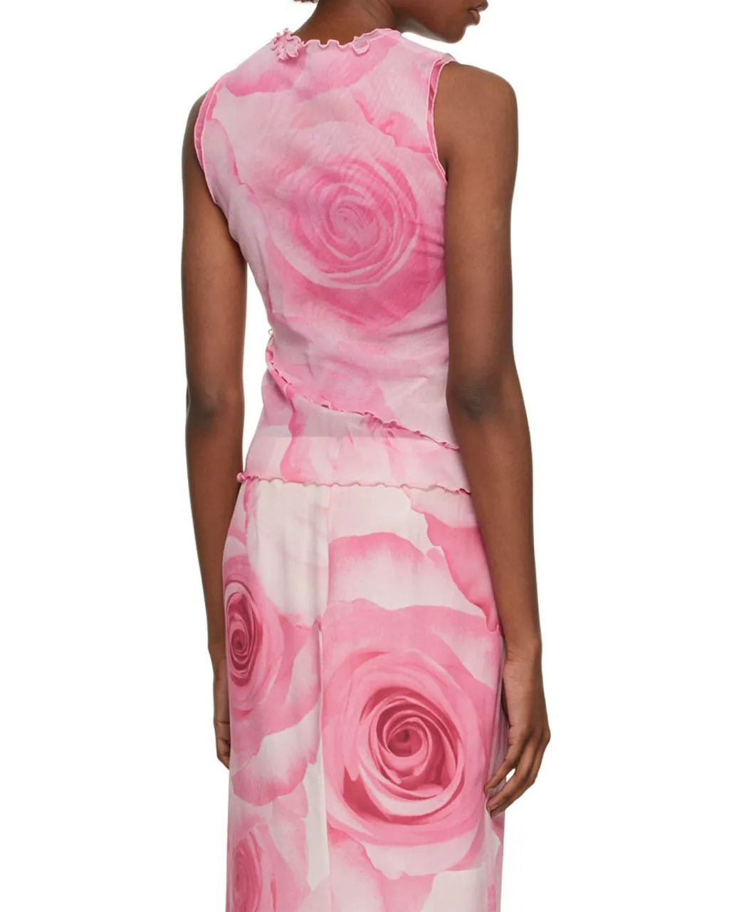 Rose-Print Tank Top