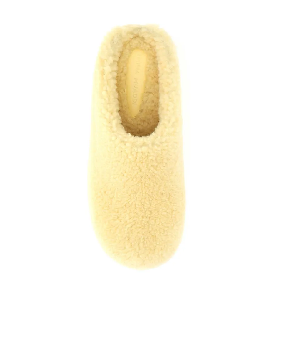 Logo Leaking Heel Muller Shoes