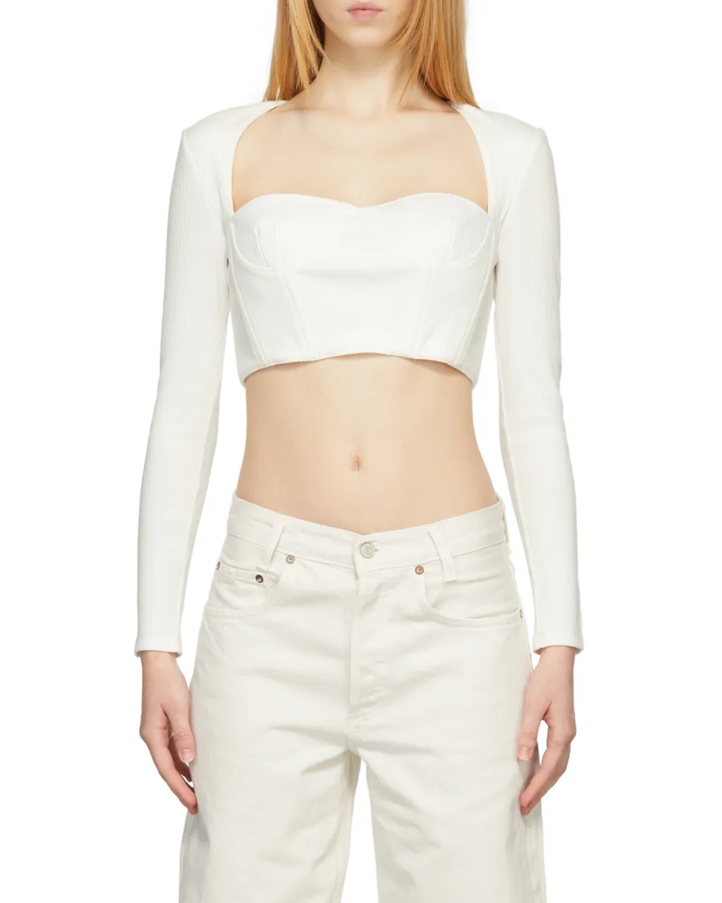 Low-Neck Short T-Shirt