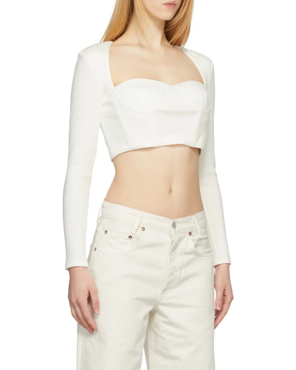 Low-Neck Short T-Shirt