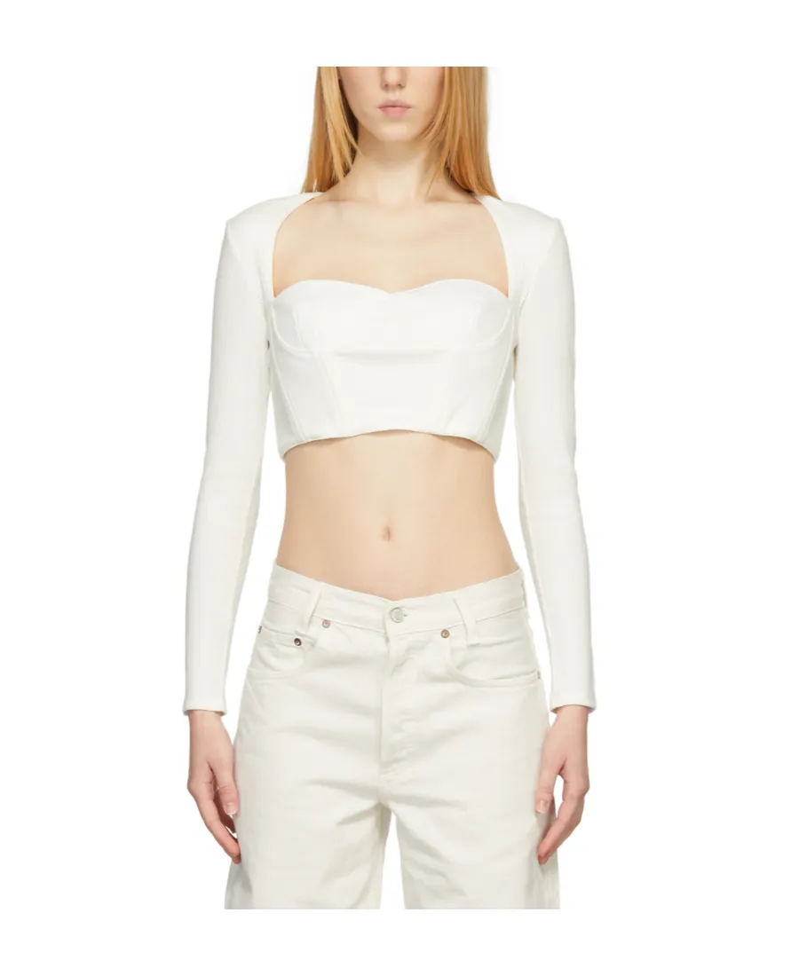 Low-Neck Short T-Shirt