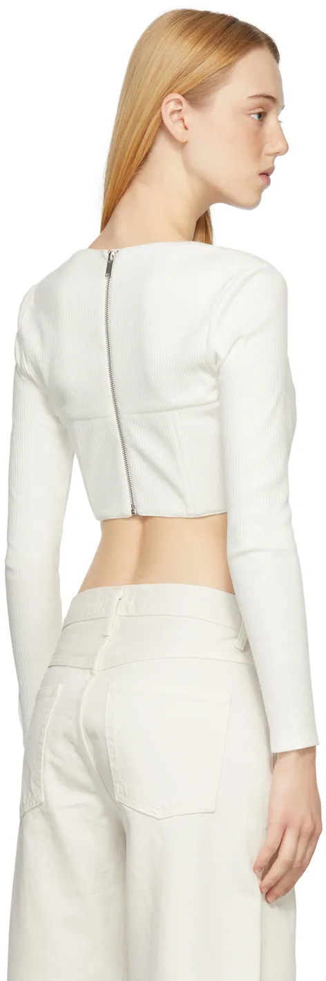 Low-Neck Short T-Shirt