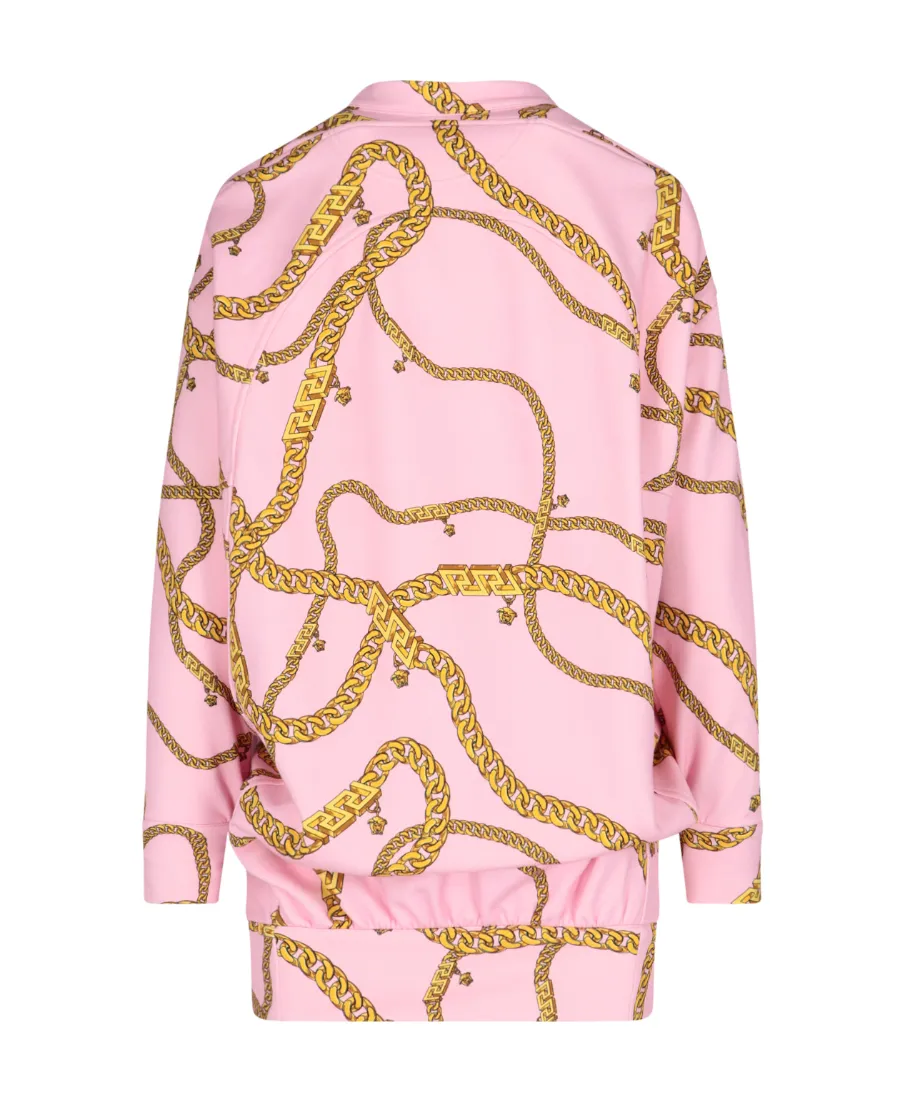 Chain Pinstripe Sweater Dress