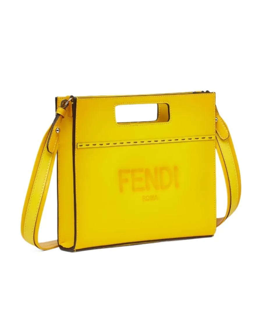 Fendi Logo Debossed Mini Shopper Bag