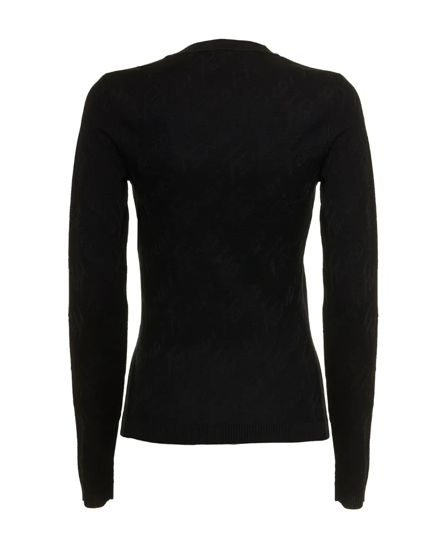 Logo-Embellished Knitted Top