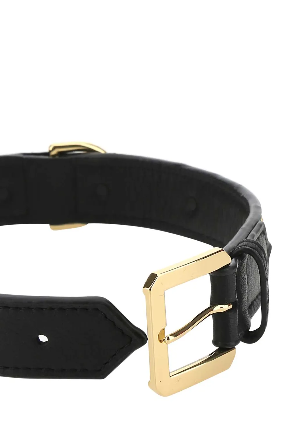 Versace Medusa Plaque Buckled Dog Collar