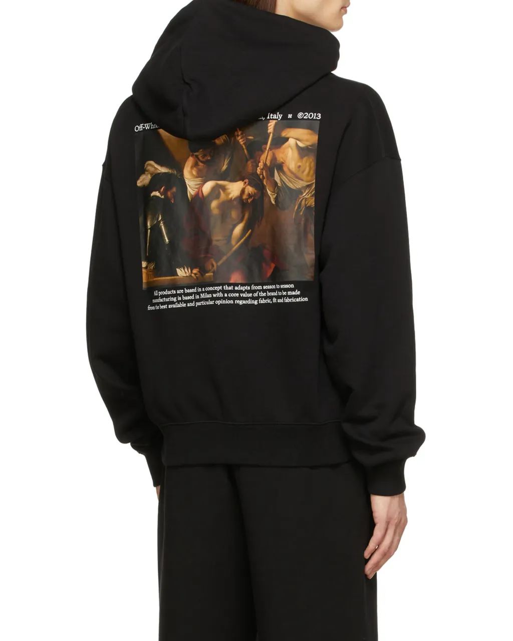 Off-White Logo Printed Drawstring Hoodie