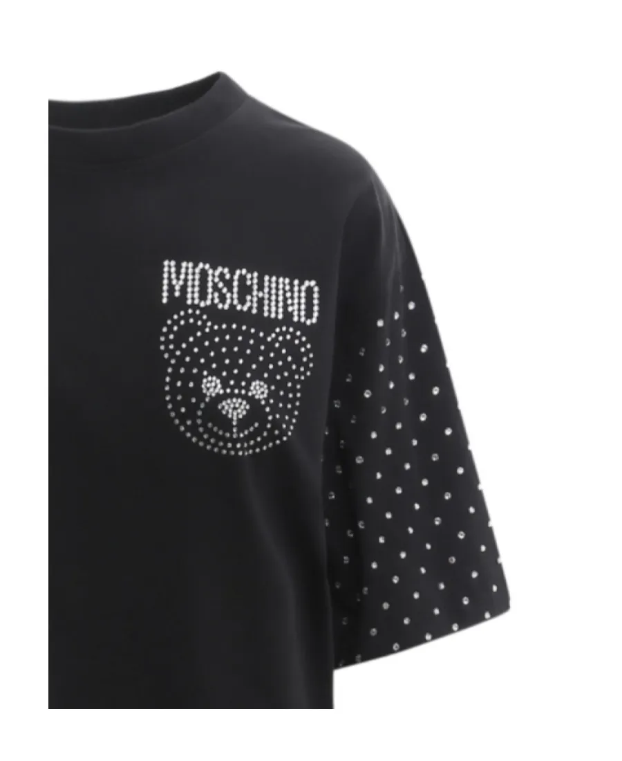 Teddy Bear Crystal-Embellished T-Shirt Dress