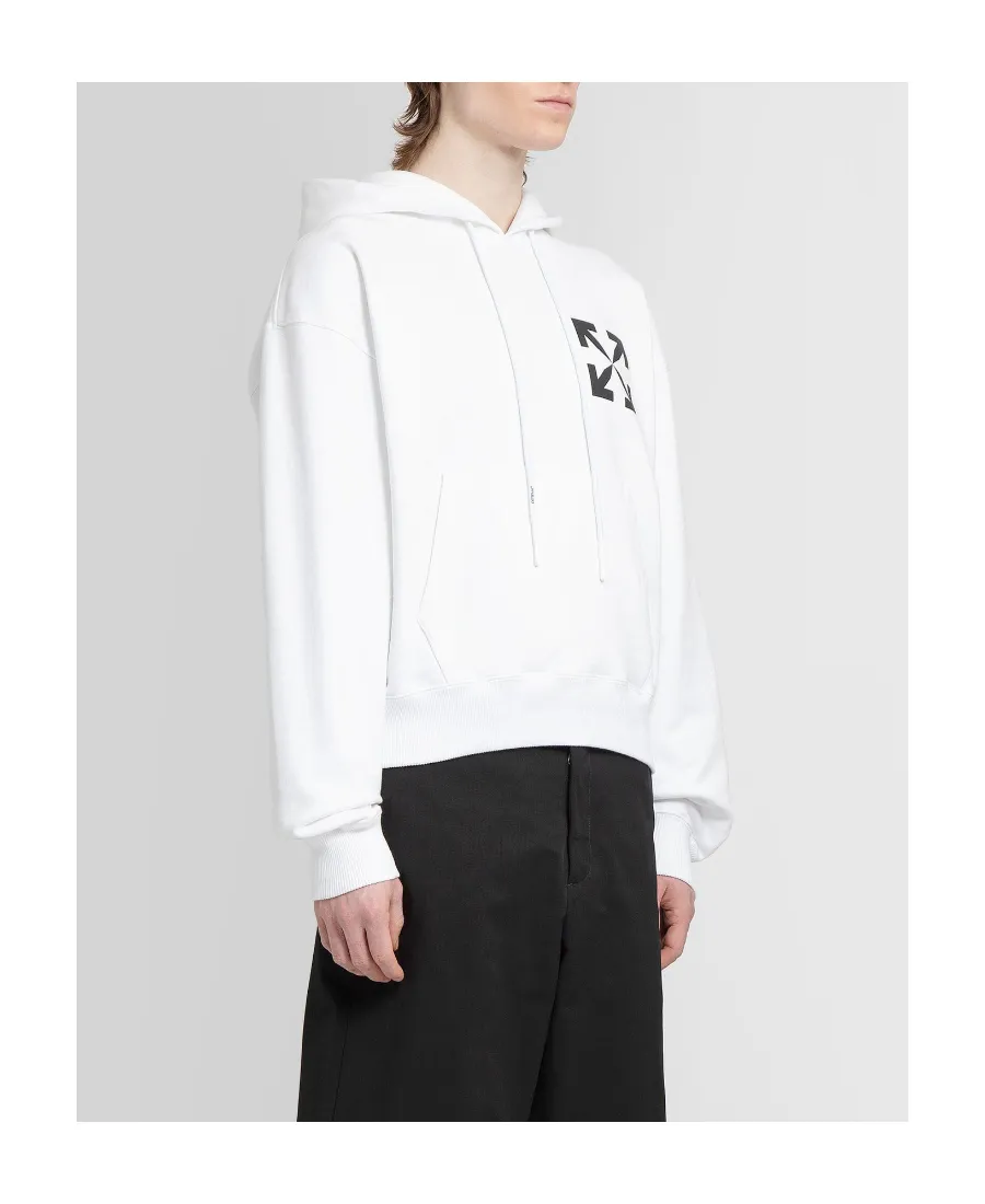 Arrows Motif Organic-Cotton Hoodie