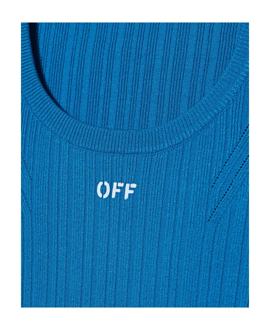 Logo-Print Knit Top