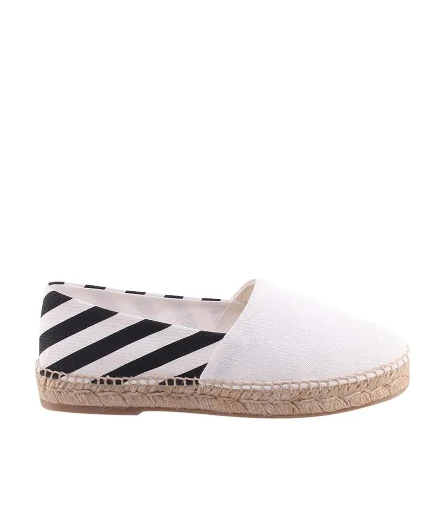 Diag-Stripe Print Espadrilles