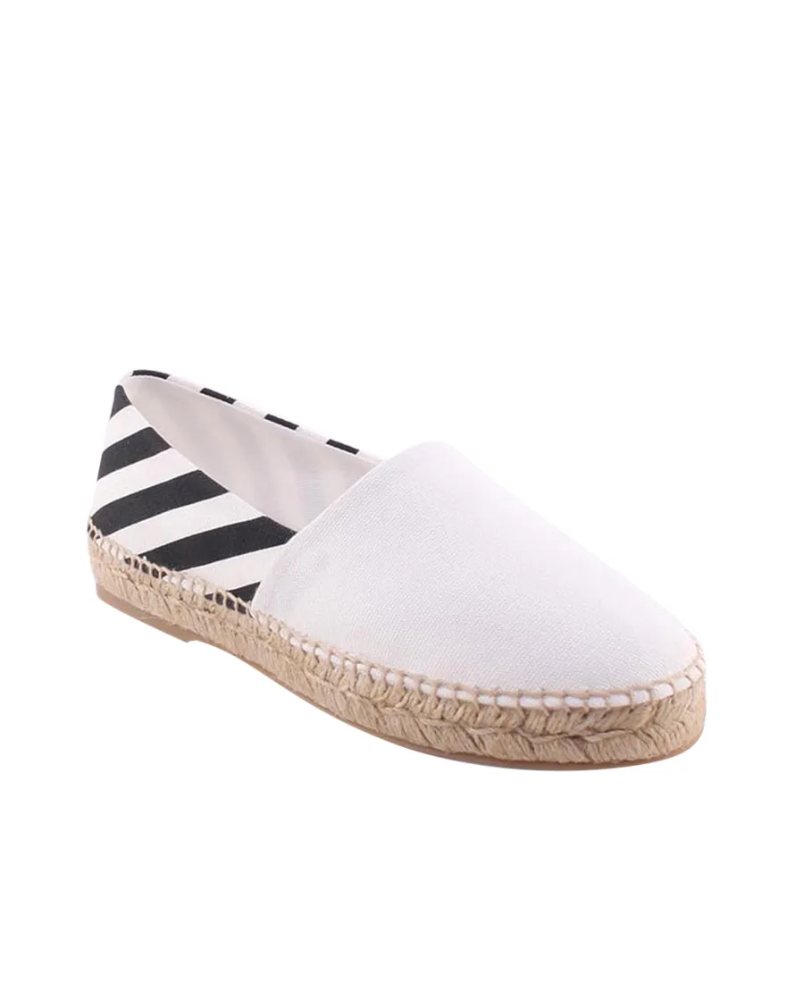 Diag-Stripe Print Espadrilles