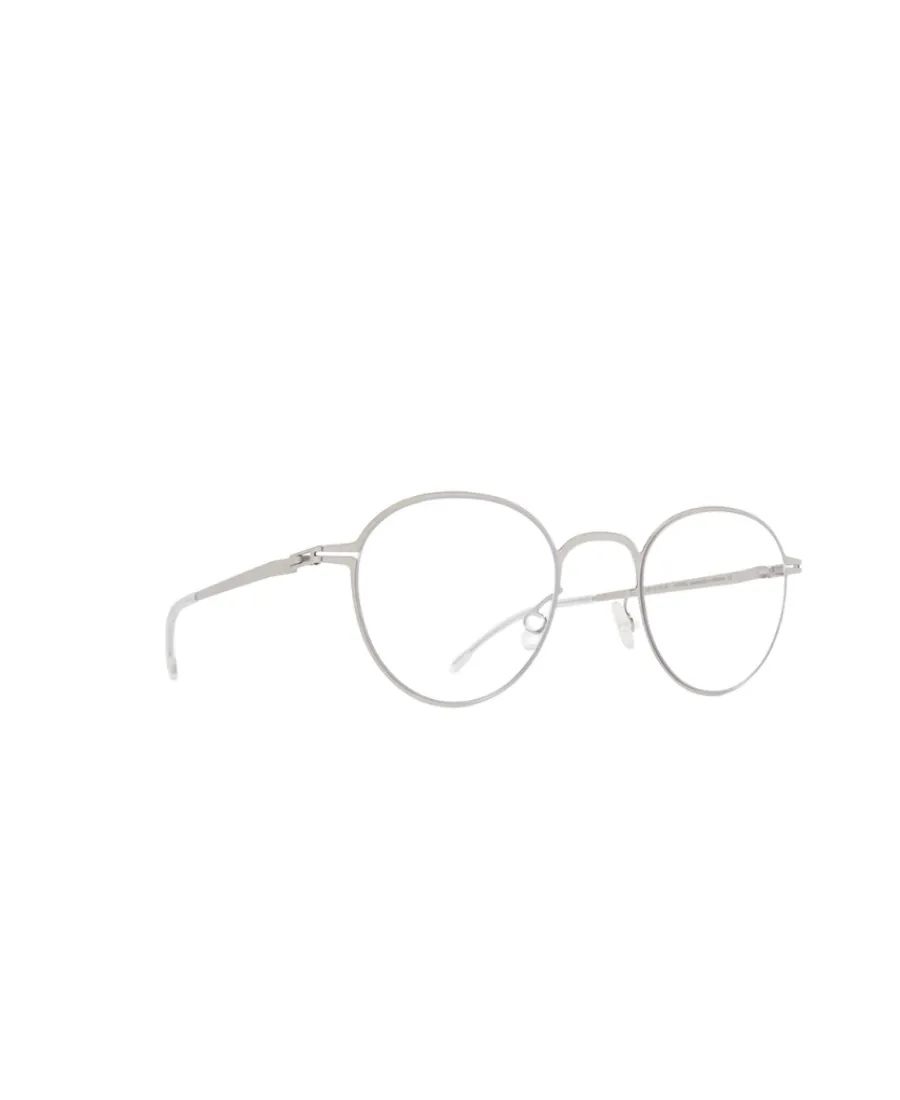 Matte-Effect Round-Frame Glasses