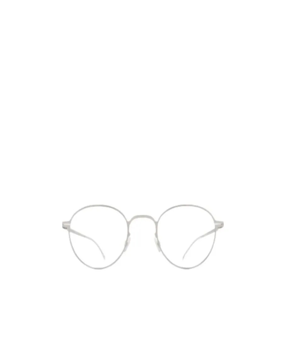 Matte-Effect Round-Frame Glasses