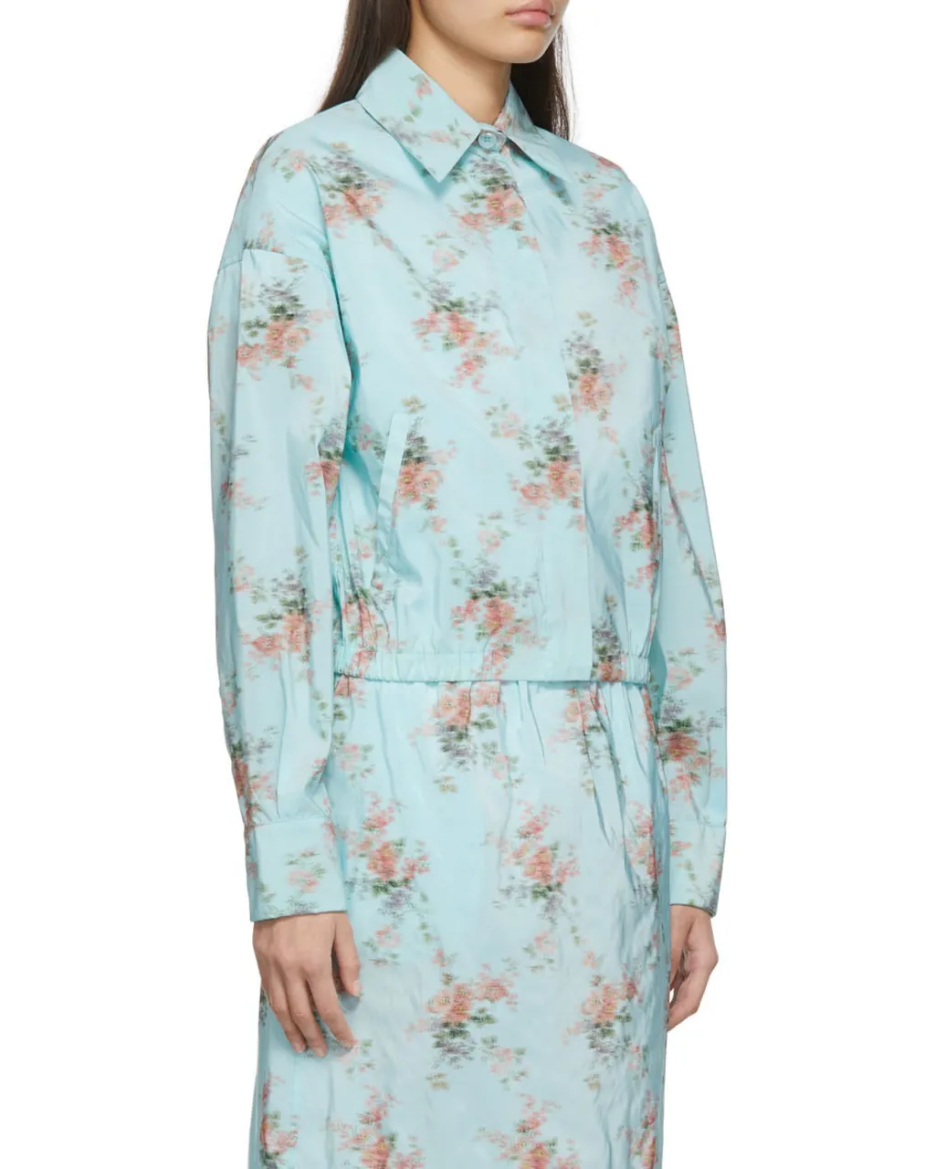 Pattern Printed Long-Sleeved Shirt