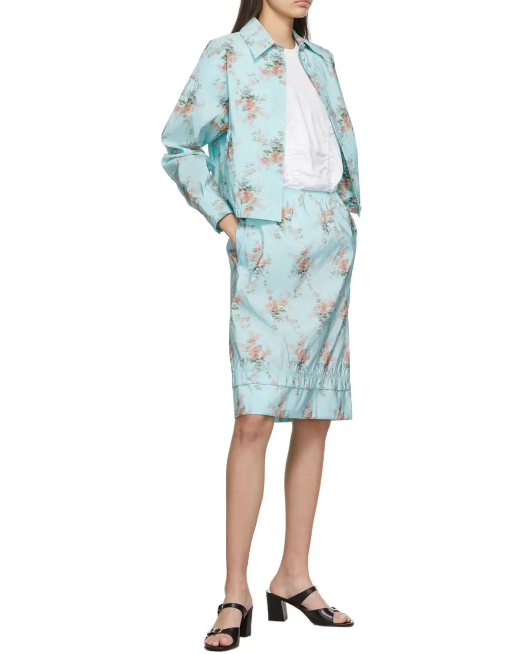 Pattern Printed Long-Sleeved Shirt