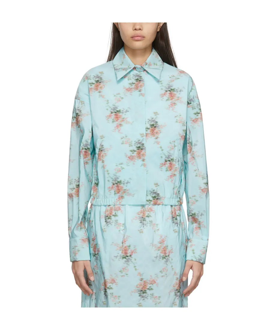Pattern Printed Long-Sleeved Shirt