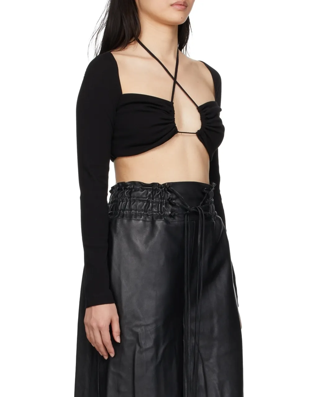 Black Long-Sleeved Blouse