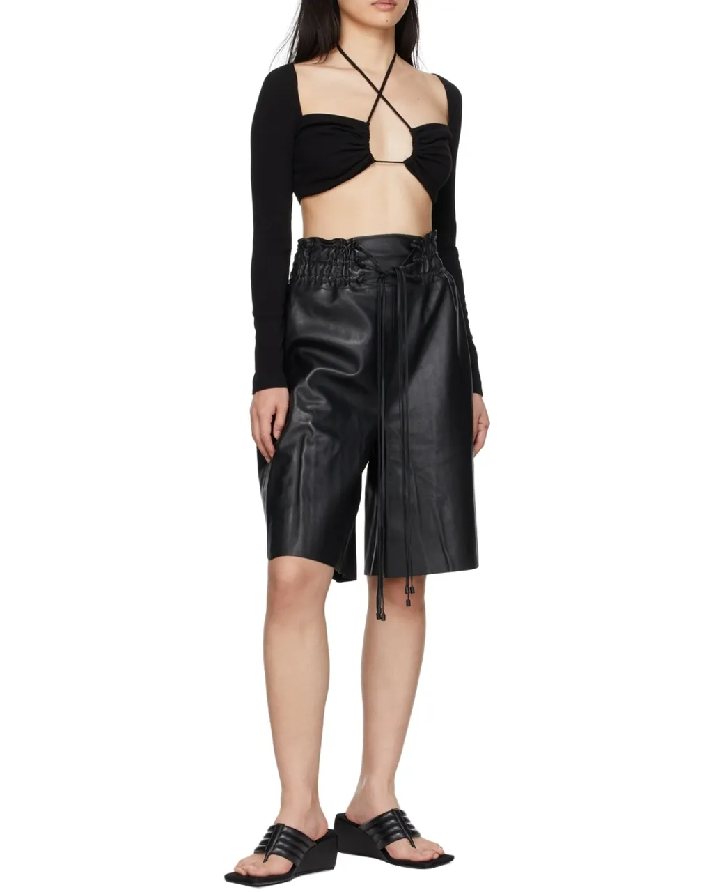 Black Long-Sleeved Blouse