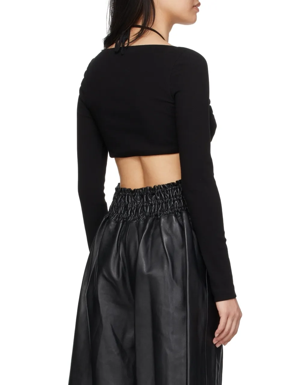 Black Long-Sleeved Blouse