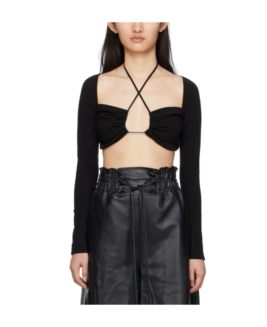 Black Long-Sleeved Blouse