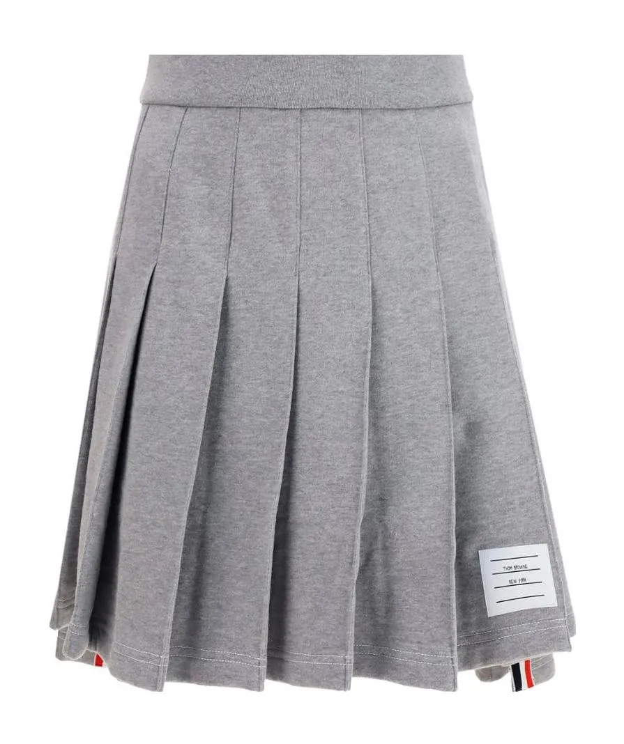 Striped Pleated Miniskirt