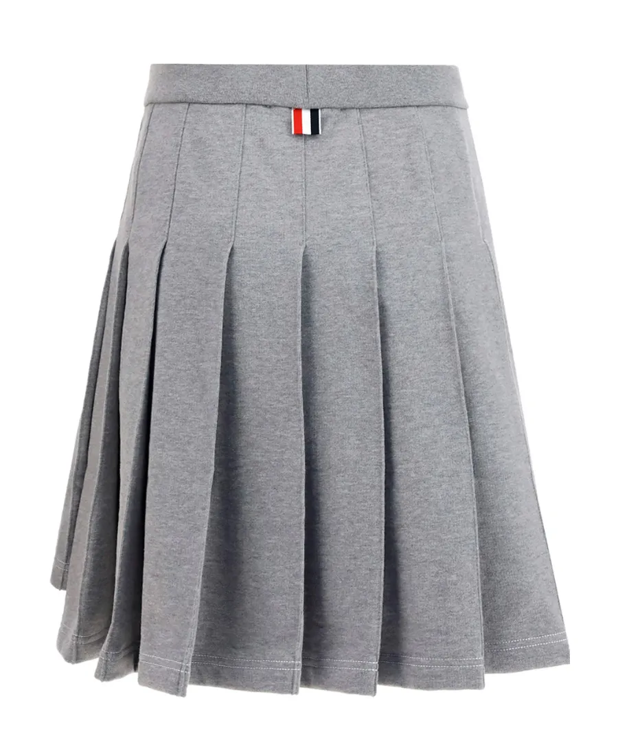 Striped Pleated Miniskirt