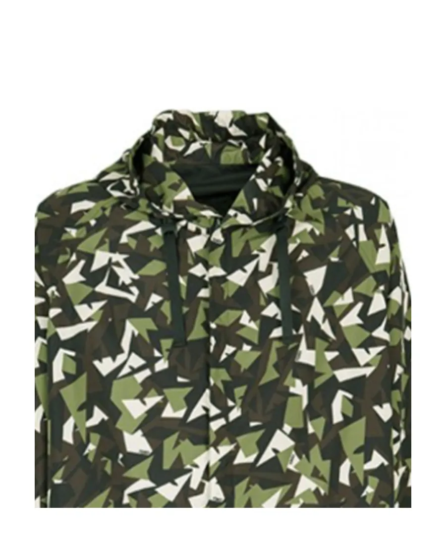 Medium And Long Style Camouflage With Hat Casual Jacket