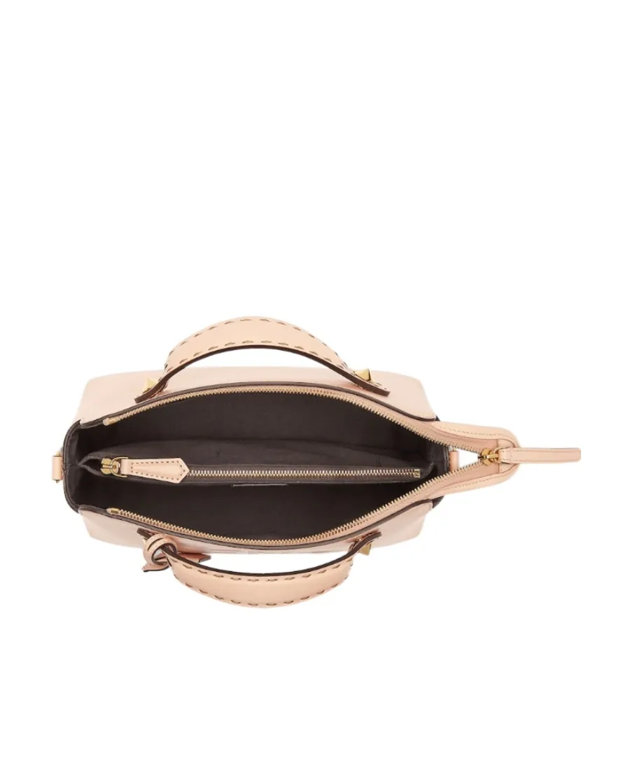 Debossed Logo Shoulder Bag