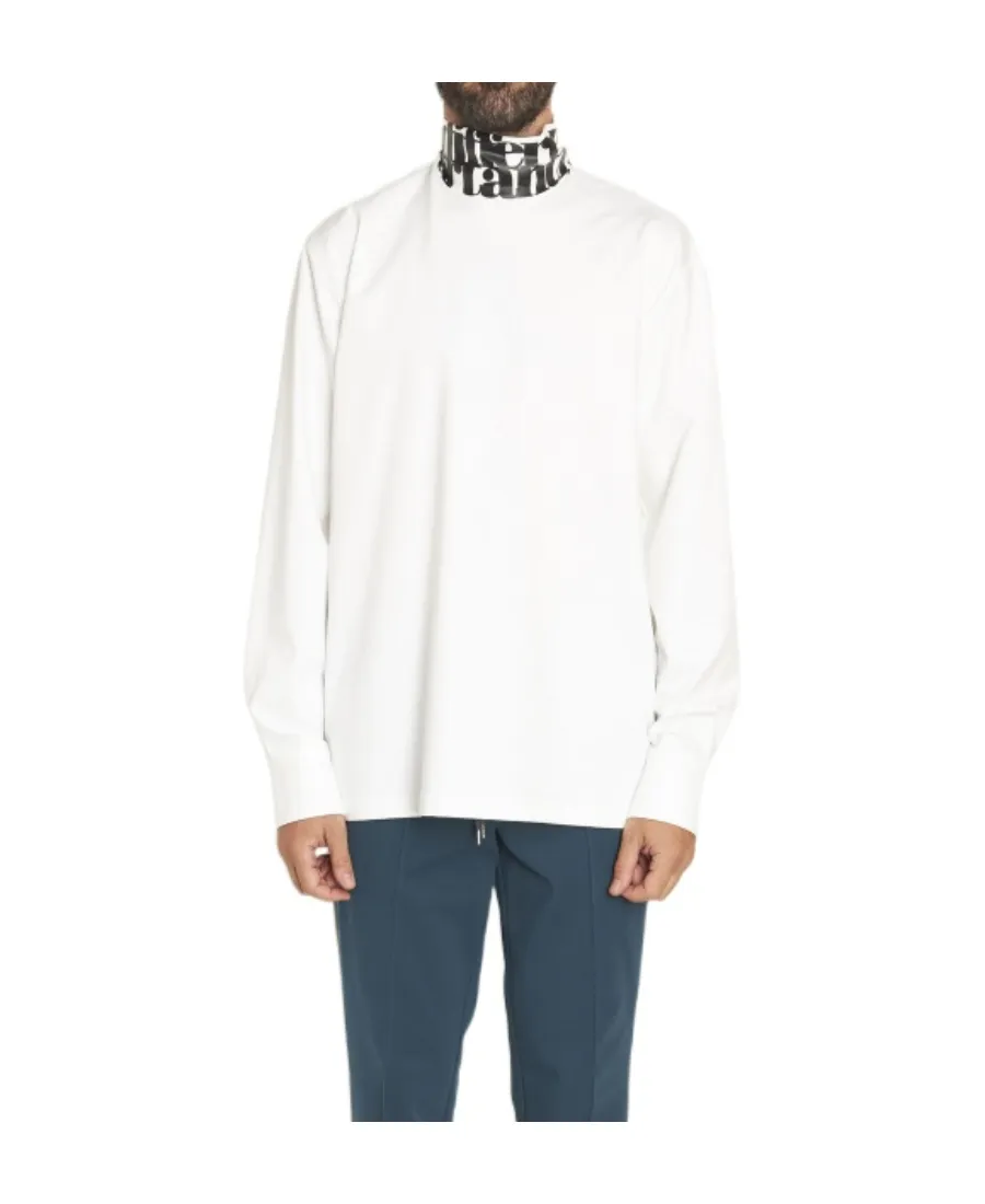 High-Collar Long-Sleeved T-Shirt
