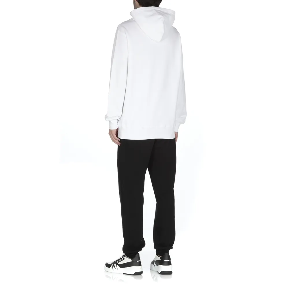 Moschino Logo Printed Drawstring Hoodie