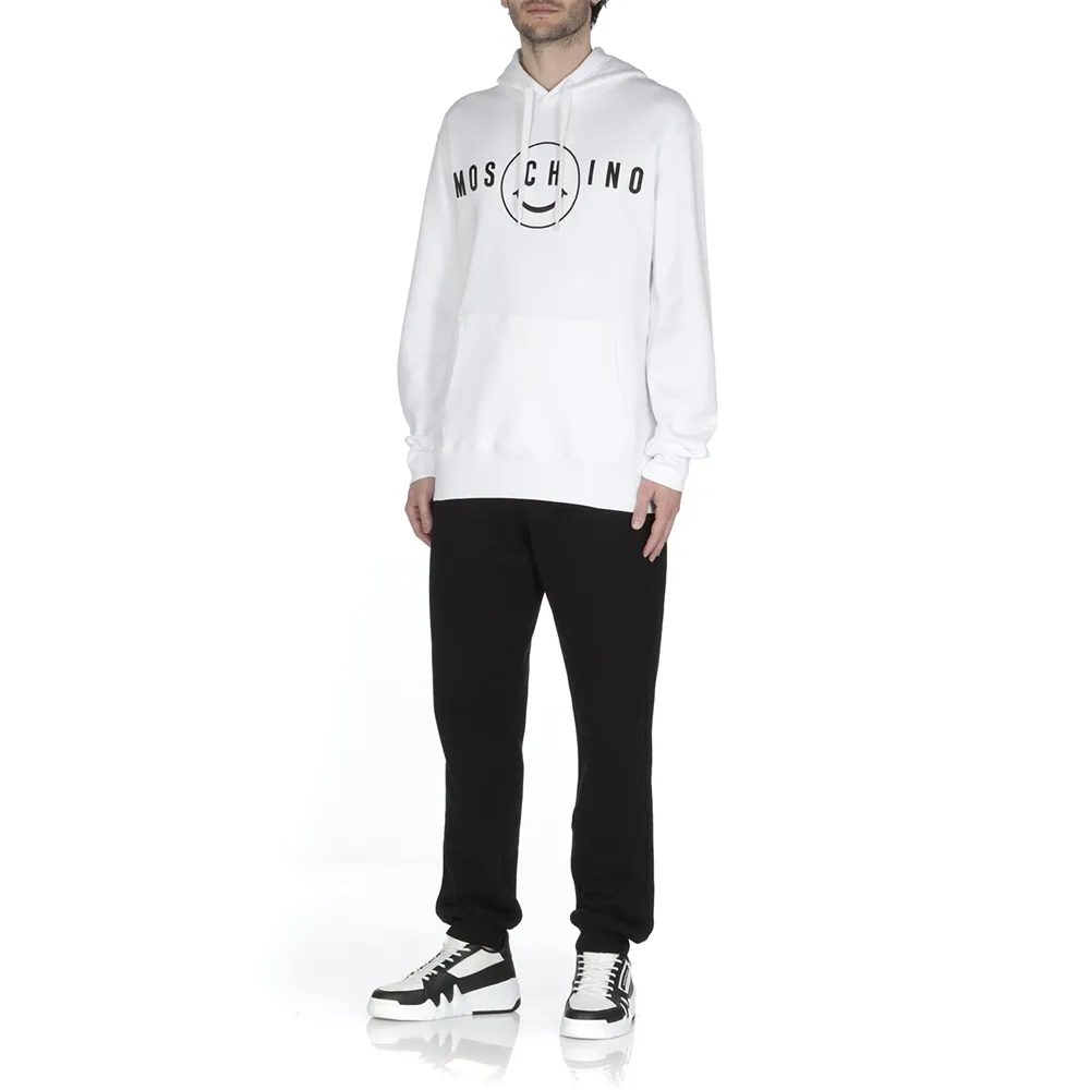 Moschino Logo Printed Drawstring Hoodie