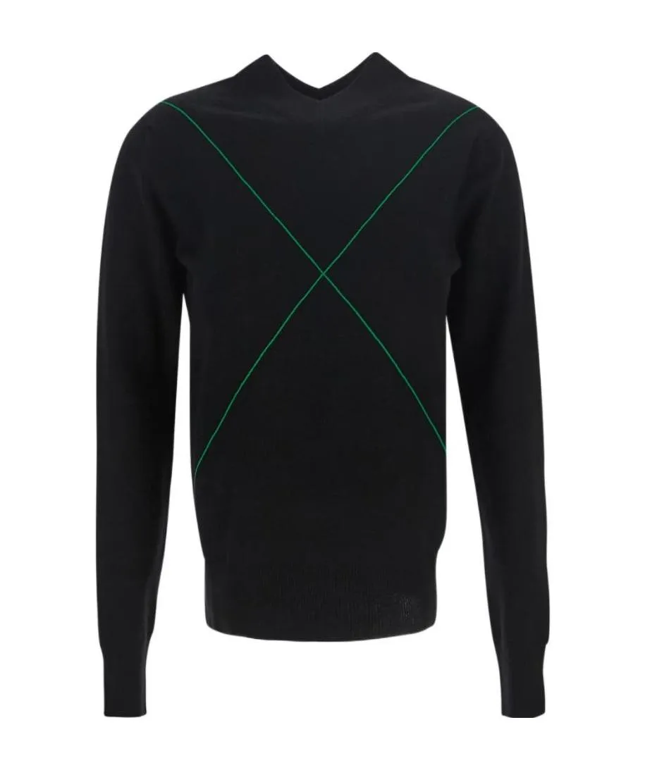 Contrast-Stitch Jumper