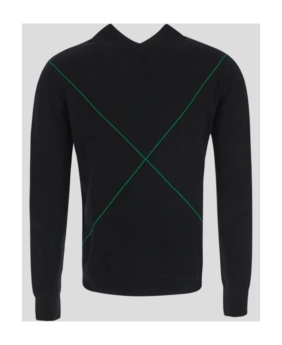 Contrast-Stitch Jumper