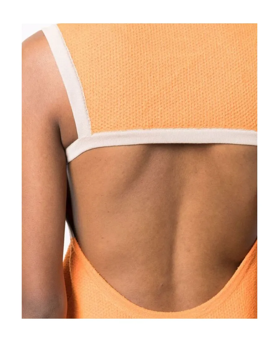 Sorbetto Contrast-Trim Knitted Mini Dress
