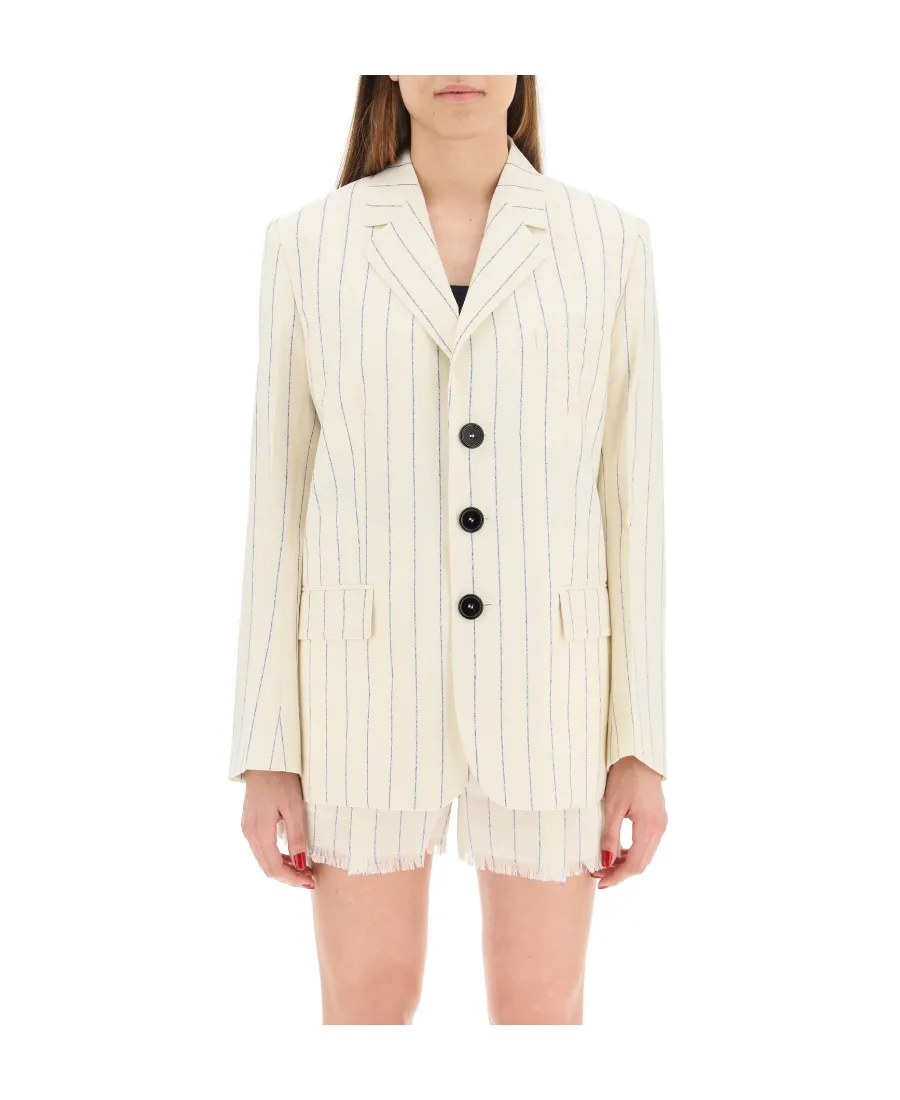 Marni Pinstriped Fresco Blazer