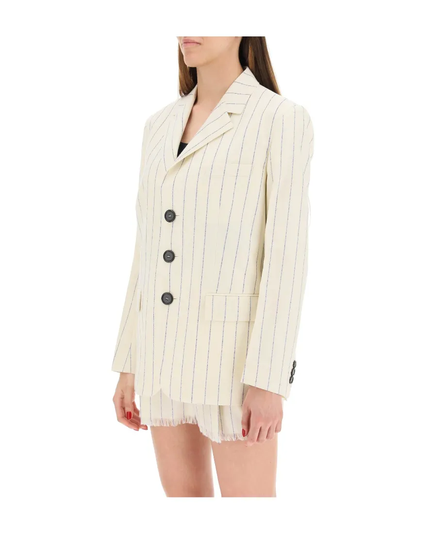 Marni Pinstriped Fresco Blazer