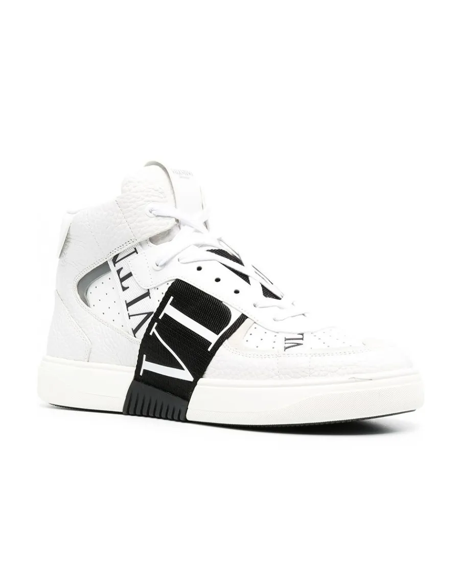 Valentino Vl7N Round Toe Mid-Top Sneakers